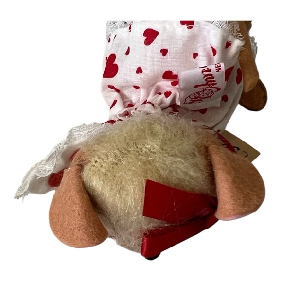 Annalee Dolls Vtg 1993 Sweetheart Girl Mouse Valentine Tags 6" Poseable - Picture 7 of 11